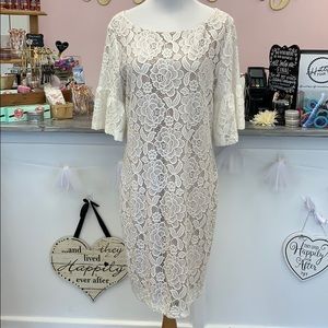 White lace dress